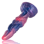Gode dionysus fantasy en silicone coloré — vue de dos