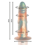 Gode Talos en silicone grand format — vue de profil