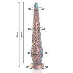 Gode tentacule fluorescent fin en silicone fantasy — packaging fournisseur 2