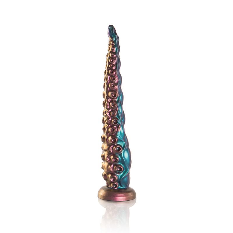 Gode tentacule fluorescent fin en silicone fantasy — vue de dos 2