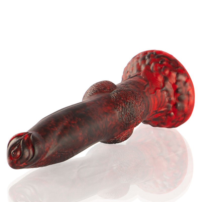 Gode vibrant Prometheus silicone télécommande rechargeable — détail texture surface