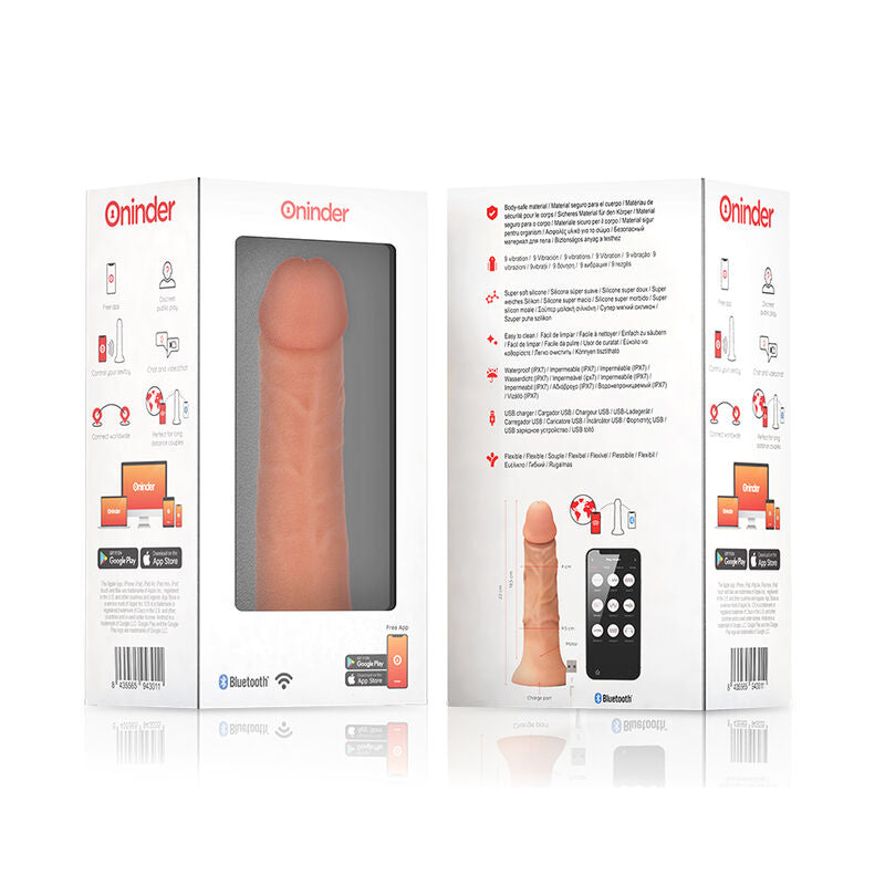 Gode vibrant connecté silicone Bogotá 9 modes — vue rapprochée 2
