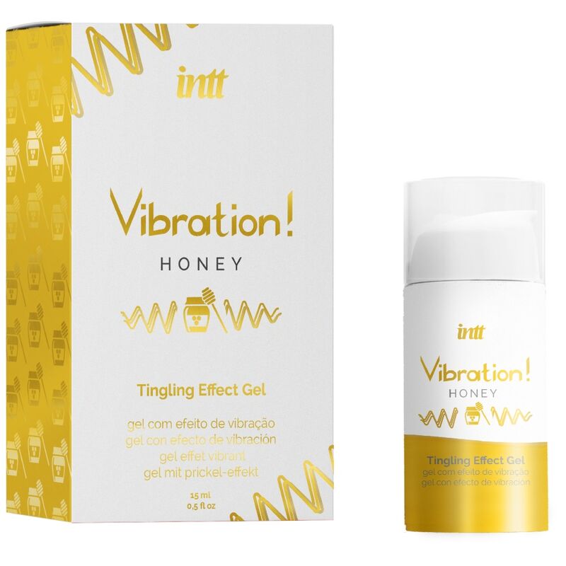 intt gel vibrateur liquide au miel puissant stimulant intime 15 ml