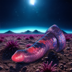 Gode fantasy Medusa en silicone texturé — détail produit