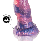 Gode fantasy Medusa en silicone texturé — comparatif dimensionnel