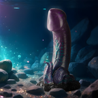 Gode basilic fantasy écailleux en silicone — détail produit