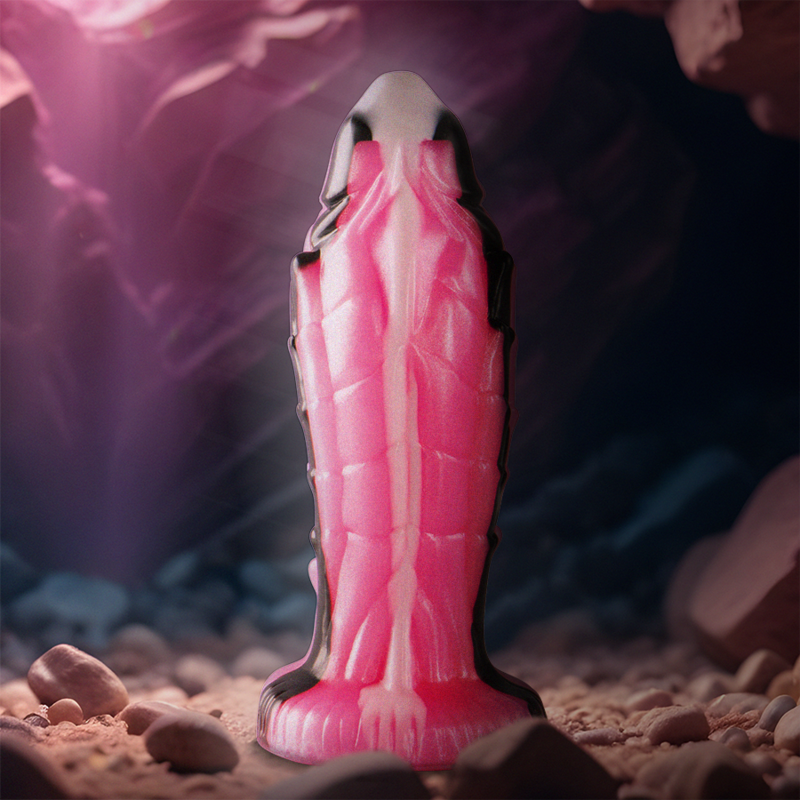 Gode Triton en silicone texturé reptile — détail produit