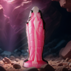 Gode Triton en silicone texturé reptile — détail produit