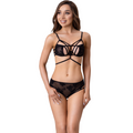 Ensemble soutien-gorge et culotte dentelle noire Eliana — vue principale
