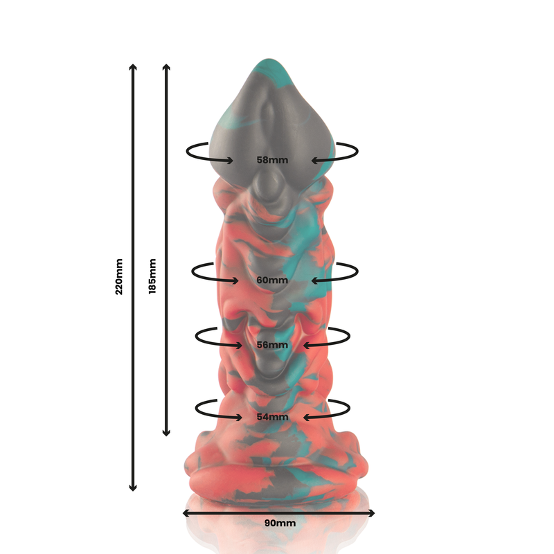 Gode Phobos silicone mythologie grecque — vue de dos