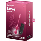 Boules de Geisha vibrantes connectées Love Birds Satisfyer — détail texture surface
