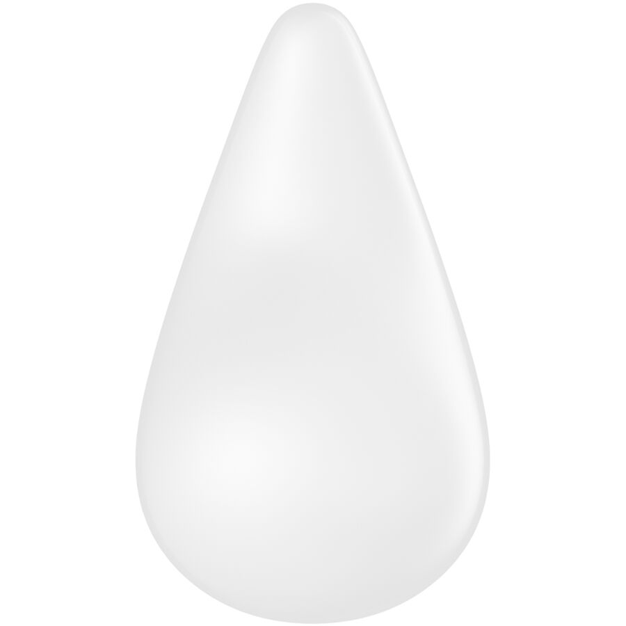 satisfyer vibrateur dew drop lay on blanc