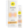 Boite et flacon Pjur Woman Lust Intense 15 ml, gel orgasme vibrant pour stimulation clitoridienne intense et longue duree, usage externe feminin.