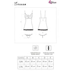Babydoll en maille semi-transparente et string — détail texture surface