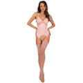 Ensemble 3 pièces corset dentelle, string et bas — vue principale