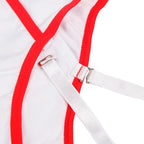 Costume infirmière sexy avec teddy épaules dénudées — détail design