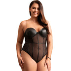 Body transparent à bretelles chaîne et armatures — détail produit