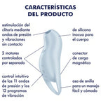 satisfyer pocket pro 1 stimulateur de clitoris bleu clair
