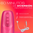 Masturbateur vibrant texturé Ride & Vibe — vue de dos