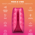 Masturbateur vibrant texturé Ride & Vibe — détail produit