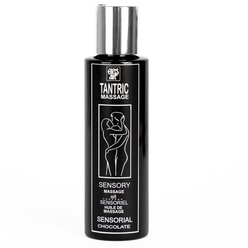 Huile de massage tantrique parfum chocolat — vue de dos