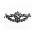 Masque en dentelle noire modèle 1