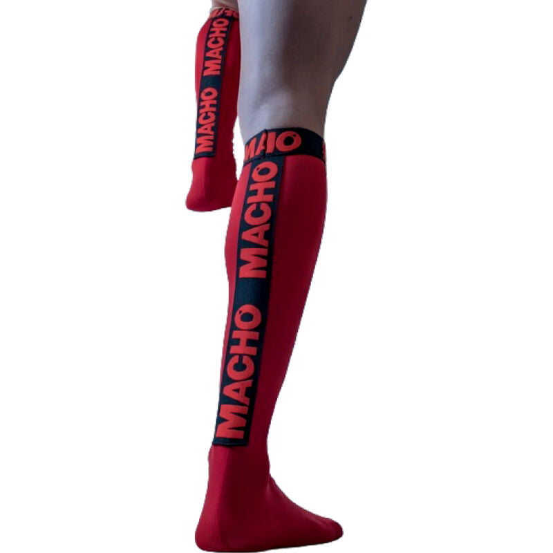 Chaussettes Macho fines semi-transparentes fétiche Rouge Taille unique