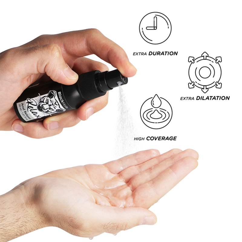 Spray relaxant anal Black Hole 30 ml — vue de dos