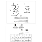 Ensemble Thiara rayures et anneaux avec bas — comparatif dimensionnel