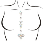 Bijou de corps adhésif strass irisés Jade — vue principale
