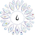 Bijou de corps adhésif strass irisé Sunburst — vue principale