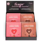 String comestible chocolat Secret Play — détail texture surface