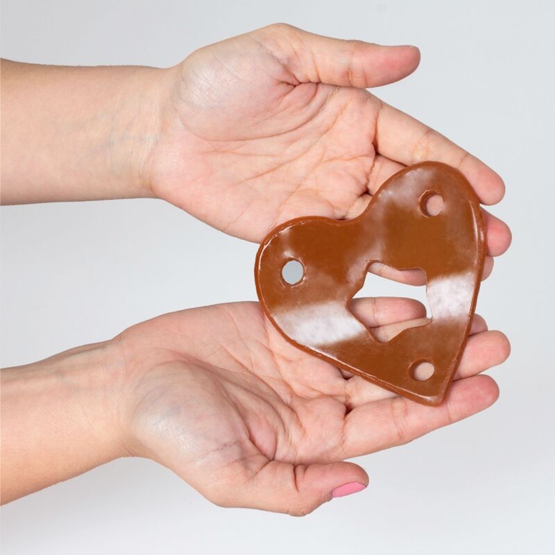 String comestible chocolat Secret Play — vue de profil