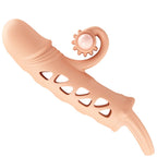 Gaine pénienne extensible vibrante avec anneau de maintien — vue principale