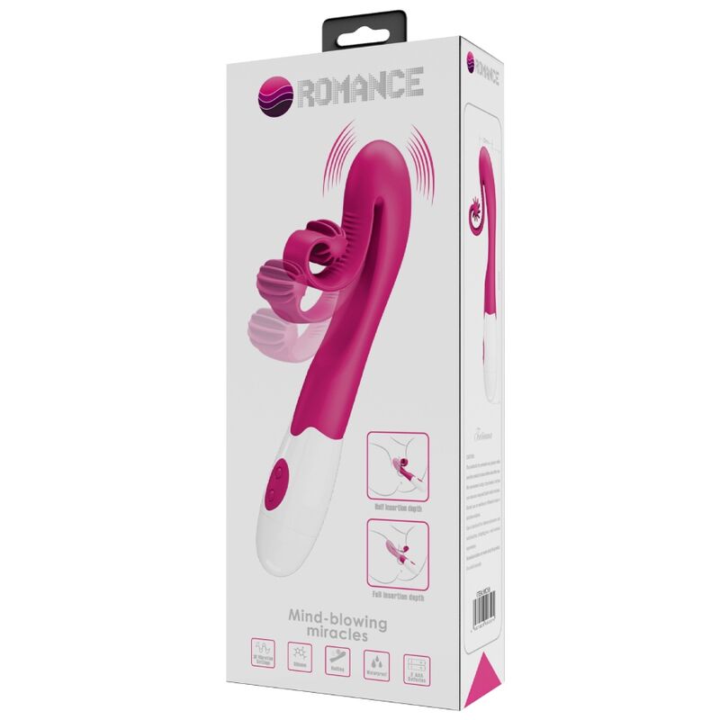 Vibromasseur stimulateur 30 modes rose — détail base
