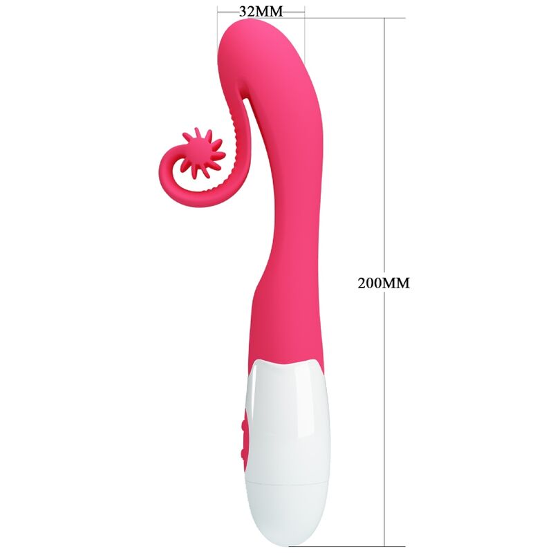 Vibromasseur stimulateur 30 modes rose — vue rapprochée