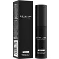 Boite noire Boyglide Delay et flacon vaporisateur, spray retardant pour homme 20 ml a l aloe vera, effet desensibilisant longue duree, vue de face.