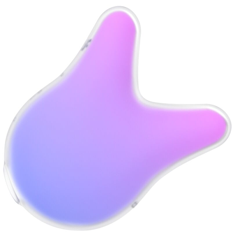 Stimulateur clitoridien Satisfyer Mermaid Vibes degrade violet-lilas vu en biais, silhouette galbee en silicone, technologie air pulse combinee aux vibrations