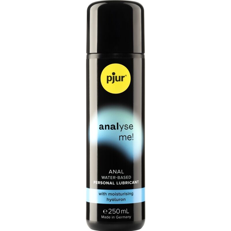 Lubrifiant anal base eau acide hyaluronique Analyze Me — vue de dos