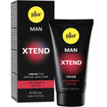Boite et tube Pjur Man Xtend 50 ml, creme de massage pour homme aux extraits de ginkgo et ginseng, soin de la peau a masser sur les zones intimes externes.