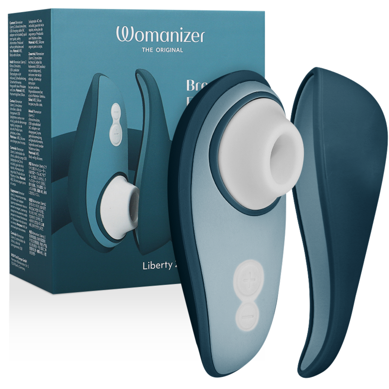 Stimulateur clitoridien Womanizer Liberty 2 à pression d'air — vue trois quarts