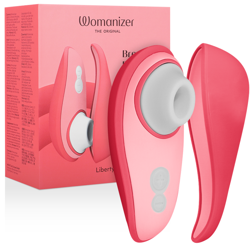 Stimulateur clitoridien Womanizer Liberty 2 à pression d'air — comparatif dimensionnel
