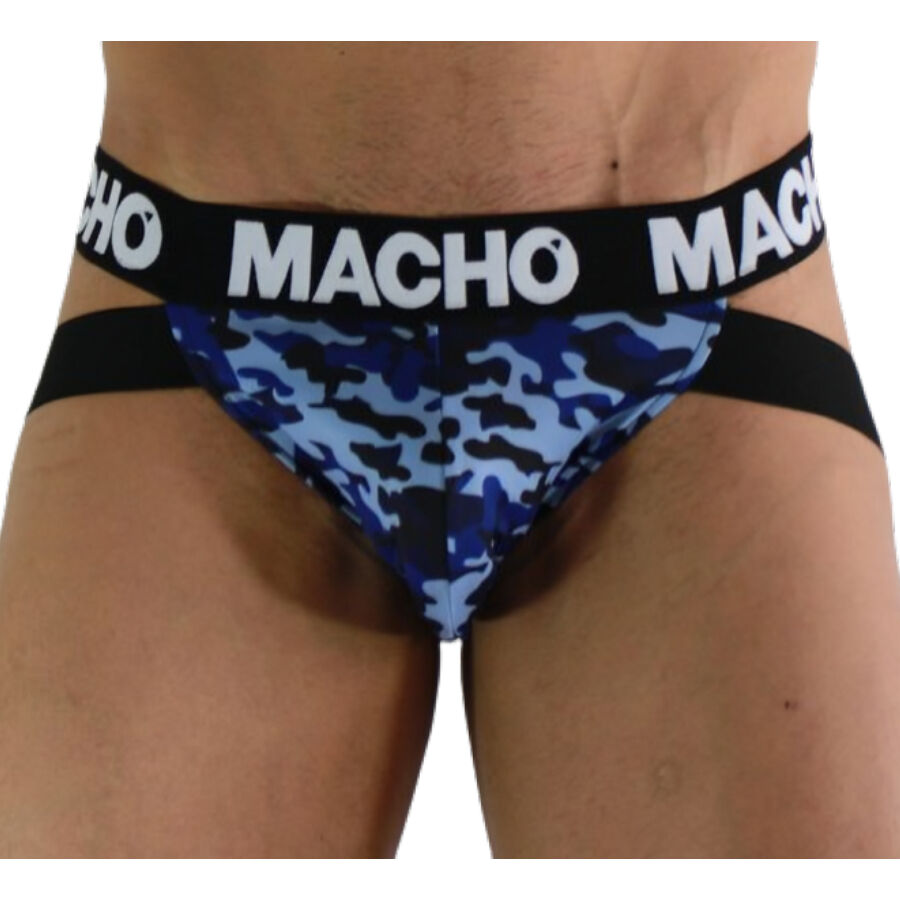 Jockstrap homme maintien anatomique en maille stretch — finition matière