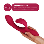 Vibromasseur rabbit connecté double stimulation Nova — détail texture surface
