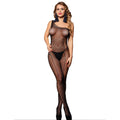 Bodystocking résille asymétrique une épaule à strass — vue principale