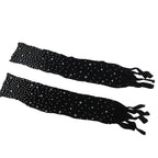Bodystocking Subblime résille avec gants et diamants Noir