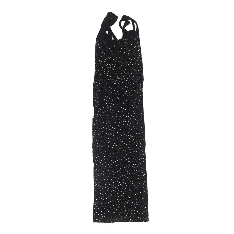 Robe résille noire ornée de diamants brillants — emballage produit