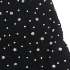 Robe résille noire ornée de diamants brillants — comparatif dimensionnel