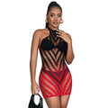 subblime 952242 robe resille elastique degrade rouge et noir taille unique