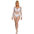 Bodystocking résille manches longues à losanges — vue principale